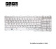 کیبورد لپ تاپ توشیبا C650 سفید /Toshiba Laptop Keyboard Satellite C650 White