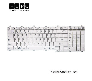 کیبورد لپ تاپ توشیبا C650 سفید Toshiba Satellite C650 Laptop Keyboard