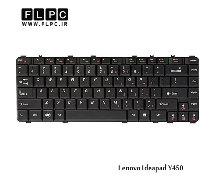 کیبورد لپ تاپ لنوو Lenovo Laptop Keyboard Ideapad Y450 مشکی