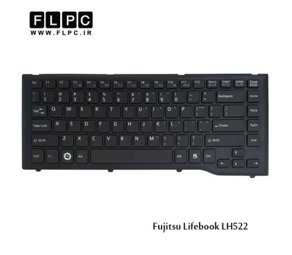 کیبورد لپ تاپ فوجیتسو Fujitsu Laptop Keyboard Lifebook LH522 مشکی-اینتر کوچک-بافریم