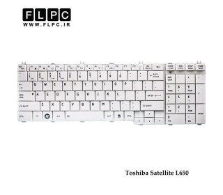 کیبورد لپ تاپ توشیبا Toshiba Satellite L650 Laptop Keyboard سفید