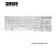 کیبورد لپ تاپ توشیبا Toshiba Laptop Keyboard Satellite L655 سفید