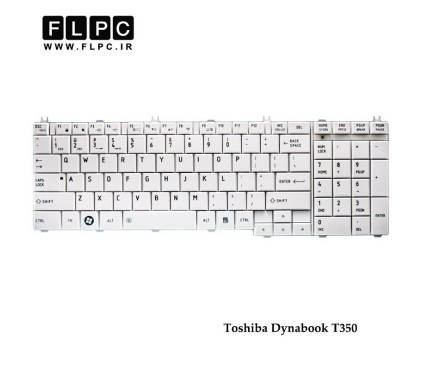 کیبورد لپ تاپ توشیبا Toshiba Laptop Keyboard Dynabook T350 سفید