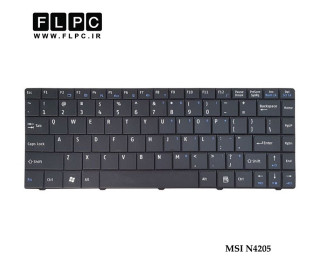 کیبورد لپ تاپ ام اس آی MSI Laptop keyboard N4205 مشکی-فلت کج