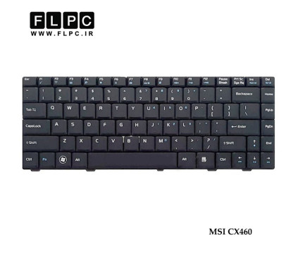 کیبورد لپ تاپ ام اس آی MSI Laptop keyboard CX460 مشکی-فلت صاف