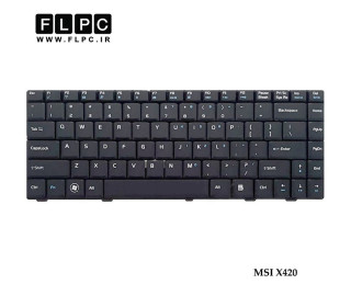 کیبورد لپ تاپ ام اس آی MSI Laptop keyboard X420 مشکی-فلت صاف