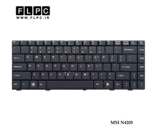 کیبورد لپ تاپ ام اس آی MSI Laptop keyboard N4205 مشکی-فلت صاف