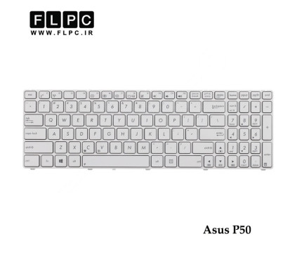 کیبورد لپ تاپ ایسوس Asus Laptop Keyboard P50 سفید