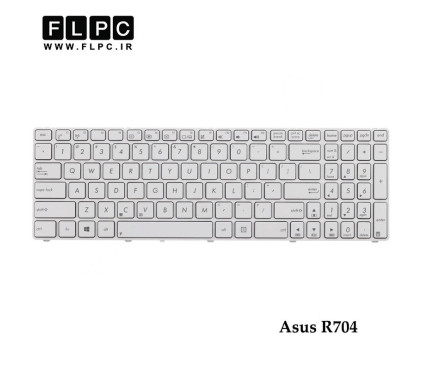 کیبورد لپ تاپ ایسوس Asus Laptop Keyboard R704 سفید