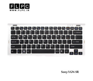 کیبورد لپ تاپ سونی Sony Laptop Keyboard VGN-SR مشکی-اینتر کوچک-بافریم نقره ای