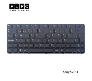 کیبورد لپ تاپ سونی Sony Laptop Keyboard SVE11 مشکی-بافریم
