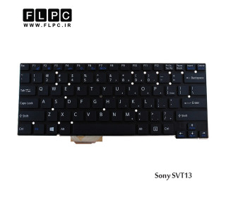 کیبورد لپ تاپ سونی Sony SVT13 Laptop Keyboard مشکی-اینتر کوچک-بدون فریم