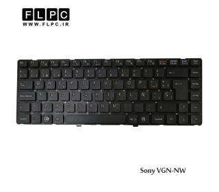 کیبورد لپ تاپ سونی Sony VGN-NW Laptop Keyboard مشکی-اینتر بزرگ-بدون فریم