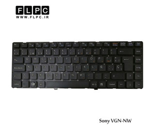 کیبورد لپ تاپ سونی Sony Laptop Keyboard VGN-NW مشکی-اینتر بزرگ-بدون فریم