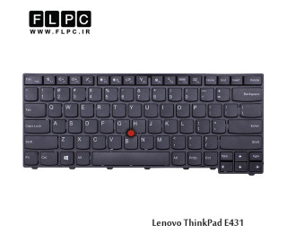 کیبورد لپ تاپ لنوو Lenovo Thinkpad E431 Laptop Keyboard مشکی-با موس-با فریم