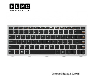 کیبورد لپ تاپ لنوو Lenovo Laptop Keyboard Ideapad G405S مشکی-فریم نقره ای-فلت صاف