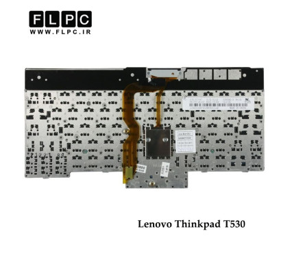 کیبورد لپ تاپ لنوو Lenovo Laptop Keyboard ThinkPad T530 مشکی-باموس-بافریم-به همراه کلید پاور