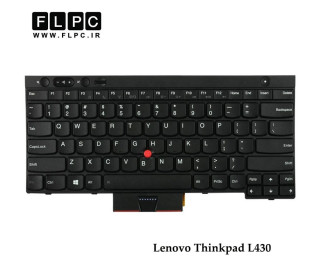 کیبورد لپ تاپ لنوو Lenovo Laptop Keyboard ThinkPad L430 مشکی-باموس-بافریم-به همراه کلید پاور مشکی
