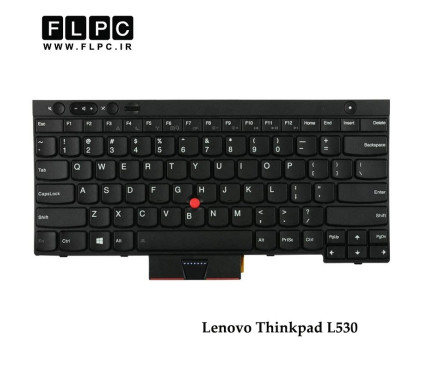 کیبورد لپ تاپ لنوو Lenovo Laptop Keyboard ThinkPad L530 مشکی-باموس-بافریم-به همراه کلید پاور