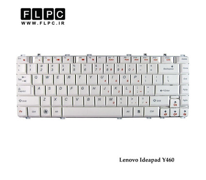 کیبورد لپ تاپ لنوو Lenovo Laptop Keyboard Ideapad Y460 سفید
