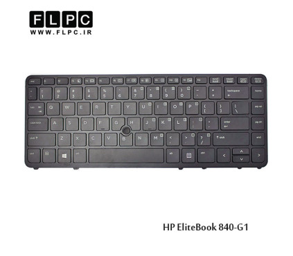 کیبورد لپ تاپ اچ پی HP Laptop Keyboard EliteBook 840-G1 مشکی