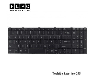 کیبورد لپ تاپ توشیبا Toshiba Laptop Keyboard Satellite C55 مشکی