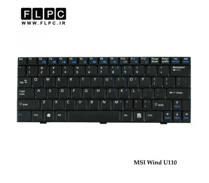 کیبورد لپ تاپ ام اس آی MSI Laptop Keyboard Wind U110 مشکی