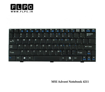 کیبورد لپ تاپ ام اس آی MSI Laptop Keyboard Advent Notebook 4211 مشکی