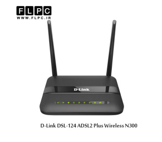 مودم روتر N300 بی سیم +ADSL2 دی-لینک مدل DSL-124
