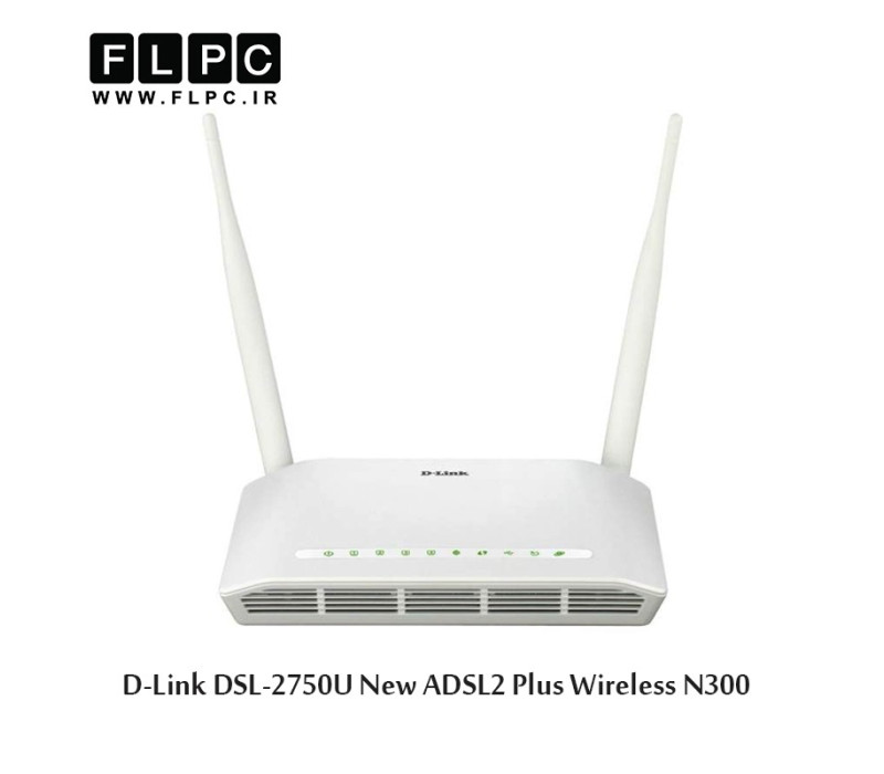 مودم روتر ADSL2 Plus بی سیم N300 دی-لینک مدل DSL-2750U New