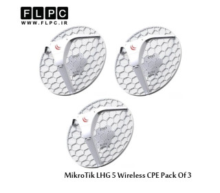 اکسس پوینت بی سیم میکروتیک مدل LHG 5 بسته 3 عددی