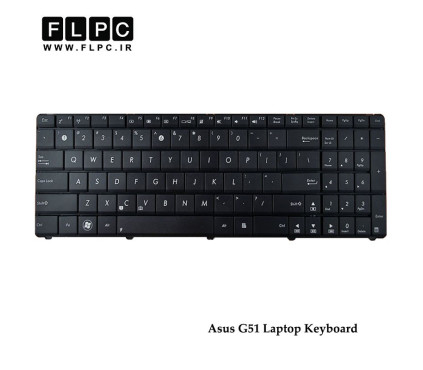 کیبورد لپ تاپ ایسوس Asus G51 Laptop Keyboard مشکی-بدون فریم