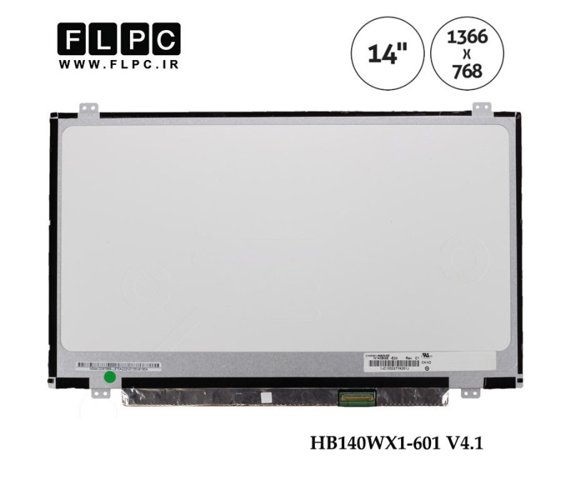 ال ای دی لپ تاپ 14.0 اینچ نازک 40 پین براق / 14.0inch HB140WX1-601 V4.1
