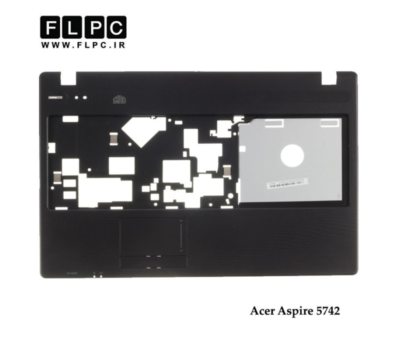 قاب دور کیبورد لپ تاپ ایسر Acer Aspire 5742 Laptop Palmrest Case _Cover C - مشکی - رم ریدر سمت چپ