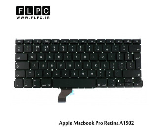 کیبورد لپ تاپ اپل Apple Macbook Pro Retina A1502 Laptop Keyboard مشکی-اینتر بزرگ