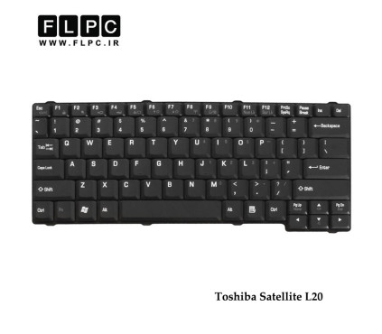 کیبورد لپ تاپ توشیبا Toshiba Satellite L20 Laptop Keyboard مشکی -بدون پیچ