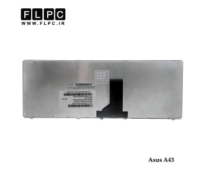 کیبورد لپ تاپ ایسوس Asus A43 Laptop keyboard مشکی-بدون فریم