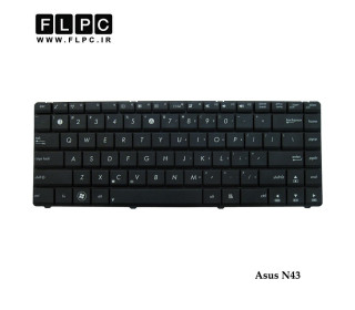 کیبورد لپ تاپ ایسوس Asus N43 Laptop keyboard مشکی-بدون فریم