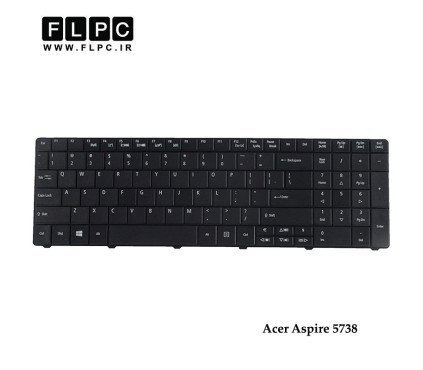 کیبورد لپ تاپ ایسر Acer Aspire 5738 Laptop Keyboard مشکی-با دکمه پهن