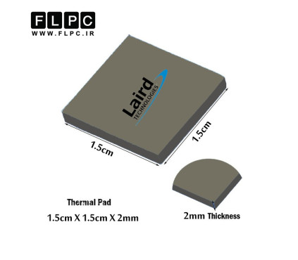 پد سیلیکون لیرد Silicon Pad Laird 1.5cm X 1.5cm X 2mm
