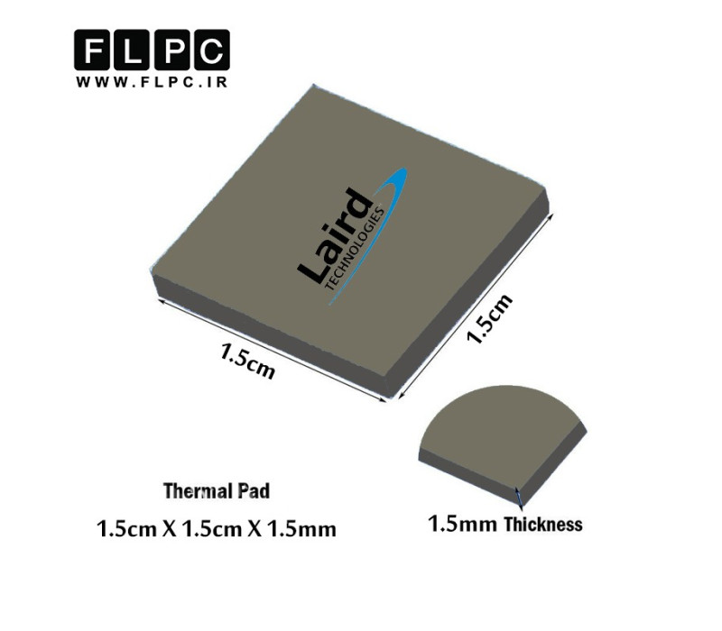پد سیلیکون لیرد Silicon Pad Laird 1.5cm X 1.5cm X 1.5mm