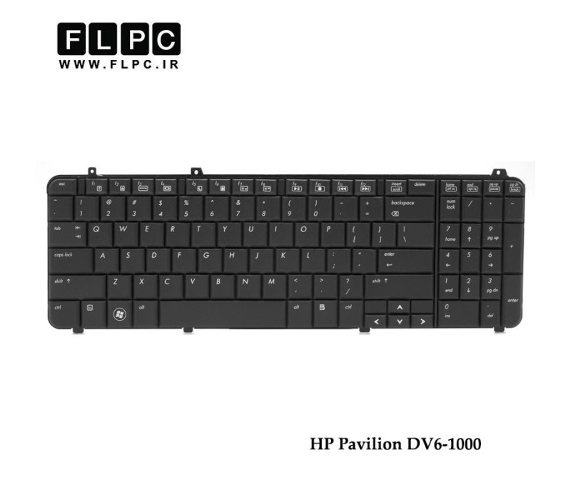 کیبورد لپ تاپ اچ پی DV6-1000 مشکی HP Pavilion DV6-1000 Laptop Keyboard