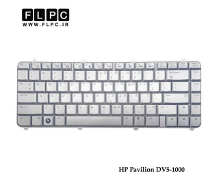 کیبورد لپ تاپ اچ پی DV5-1000 نقره ای HP Pavilion DV5-1000 Laptop Keyboard