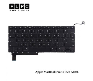 کیبورد لپ تاپ اپل پرو 15-A1286 مشکی - به همراه کلید پاور APPLE Macbook Pro 15-A1286 Laptop Keyboard