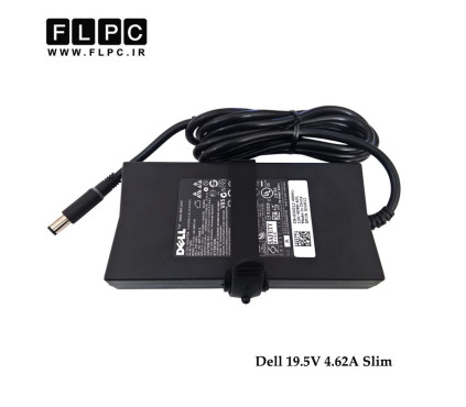 آداپتور دل 19.5 ولت 4.62 آمپر 90 وات اسلیم Dell 19.5V 4.62A 90W Laptop Slim AC Adaptor