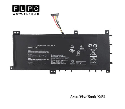 باتری لپ تاپ ایسوس K451 مشکی - داخلی Asus VivoBook K451 Laptop Battery - C21N1335