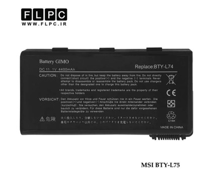 باطری لپ تاپ ام اس آی MSI laptop battery BTY-L75 -6cell
