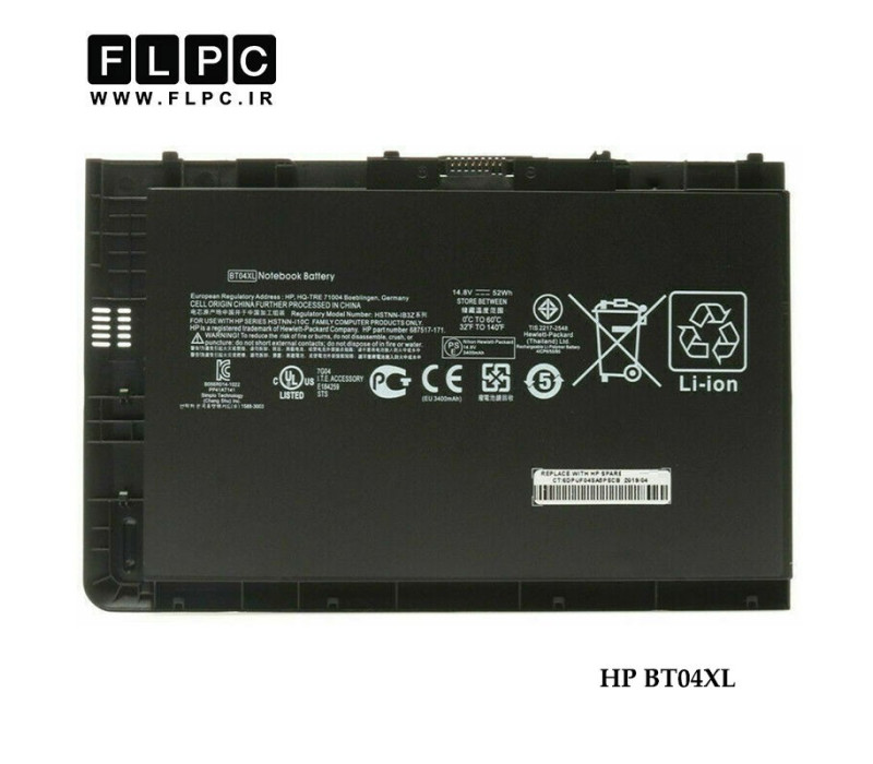باطری لپ تاپ اچ پی BT04XL مشکی HP BT04XL Laptop Battery