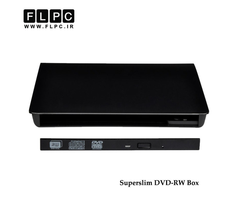 باکس دی وی دی رایتر اکسترنال سوپر اسلیم BOX External DVDRW SuperSlim 9.5mm ECD819 - USB2