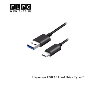 باکس هارد لپ تاپ  2.5 اینچ Type-C مدل Haysenser مشکی Haysenser TYPE-C 2.5 Micro Portable Disk Drive Sata